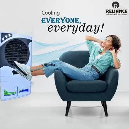 Reliance 55 L Desert Air Cooler (White & Black, RV55TD-HC Tejas 55 L)