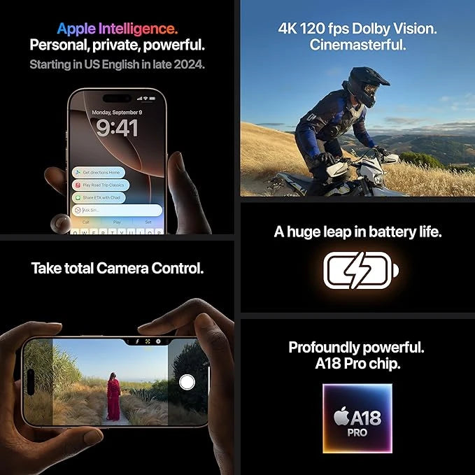iPhone 16 Pro Max 256 GB: 5G Mobile Phone with Camera Control, 4K 120 fps Dolby