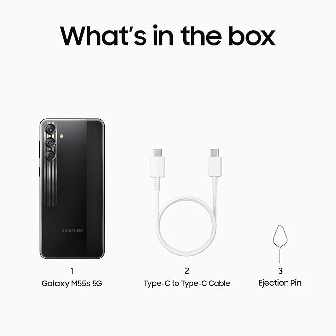 Samsung Galaxy M55s 5G (Thunder Black,8GB RAM,128GB Storage)