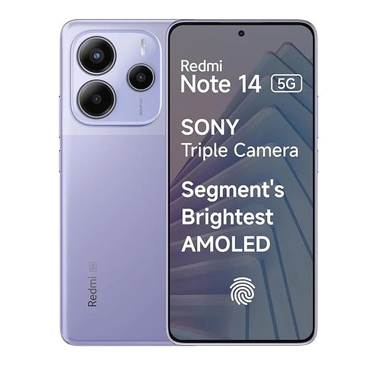 Redmi Note 14 5G (Phantom Purple, 8GB RAM, 256GB Storage)