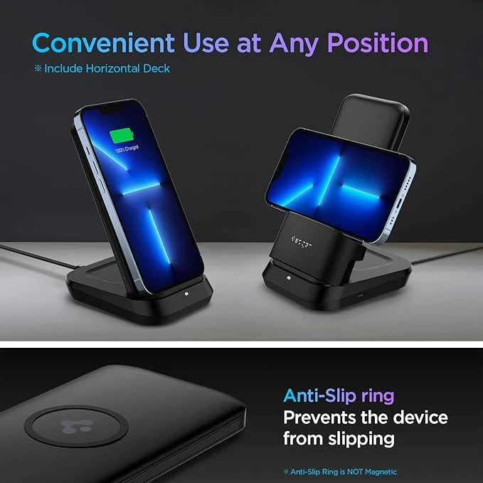 Spigen 5in1 10000mAh Wireless Power Bank with USB-C Dual Charging