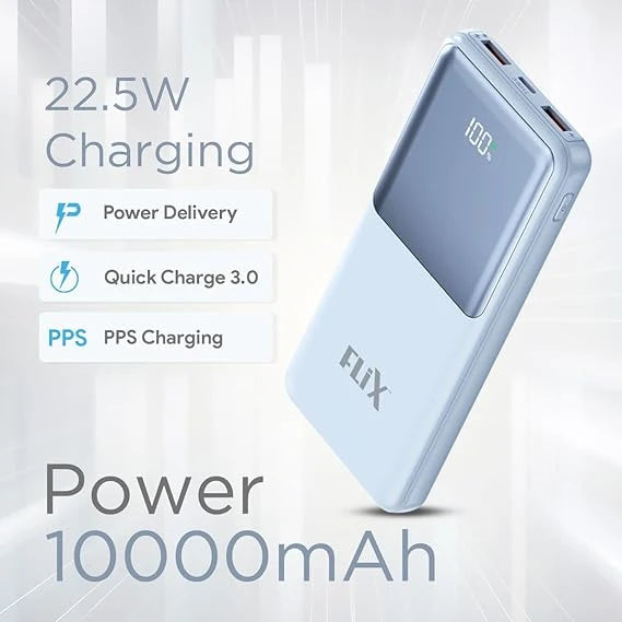 FLiX (Beetel) UltraCharge P115 10000mAh 22.5W QC Power Delivery PPS Power Bank