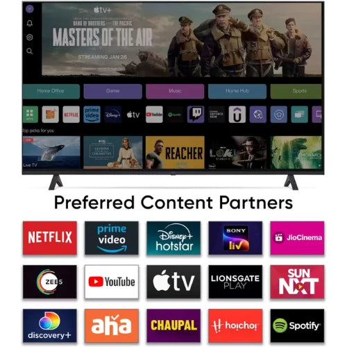 LG UR7500 108 cm (43 inch) Ultra HD (4K) LED Smart WebOS TV with Alpha5