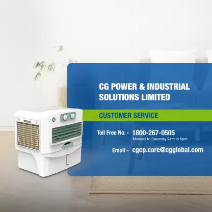 CG 60 L Window Air Cooler  (White, WX 60)