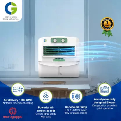 CG 60 L Window Air Cooler  (White, WX 60)