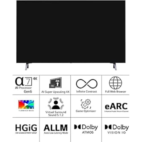 LG 139cm (55 inches) 4K Ultra HD Smart OLED TV 55A3PSA (Rocky black)