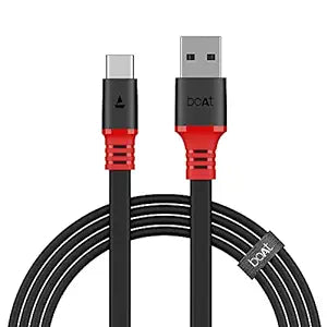 boAt Type C A750 6.5A Super Fast Charging Flat Cable Cable w/Stress Resistance,