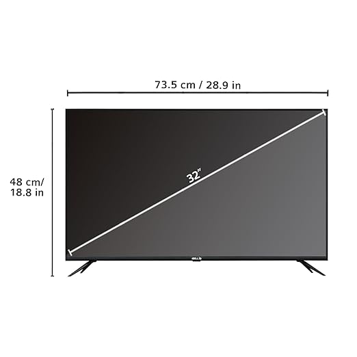 IBELL 80cm (32 inches) HD Ready Digital LED TV - Wide Screen, Digital Sound Quality (TRIDENT325NE, Black)