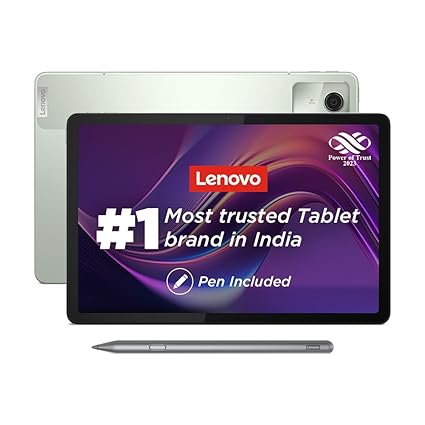Lenovo Tab M11 with Pen |Wi-Fi | 4 GB RAM, 128 GB ROM|11 Inch Screen| 90 Hz, 72% NTSC, FHD Display| Quad Speakers with Dolby Atmos|Octa-Core Processor |13 MP Rear Camera
