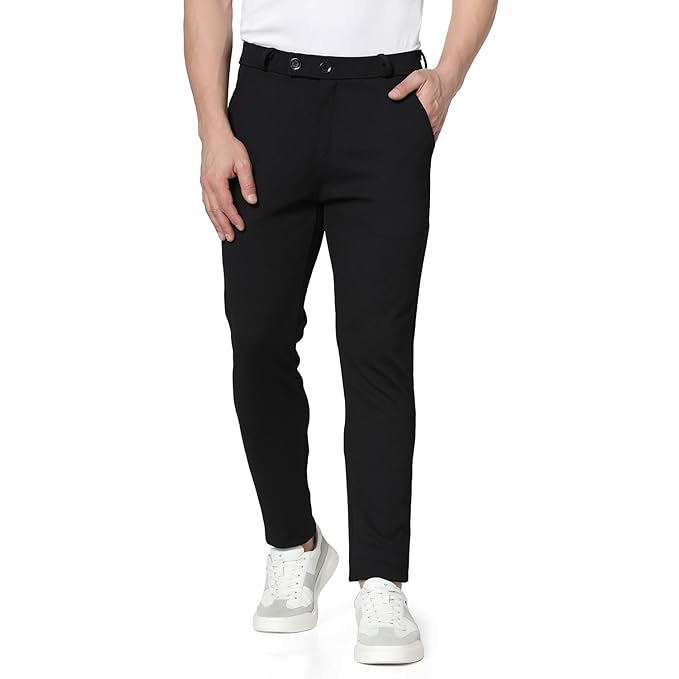 TOPLOT Men's Regular Fit Causal Trouser