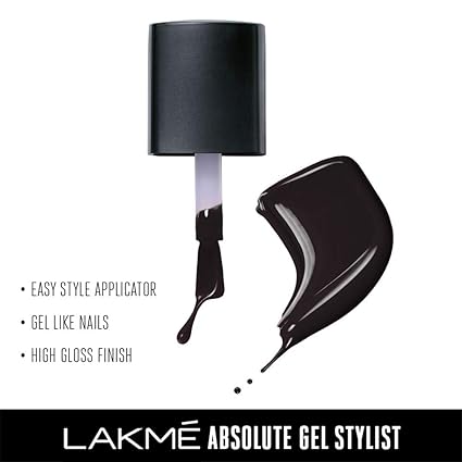 Lakmé Absolute Gel Stylist Color, Carbon, 12 ml