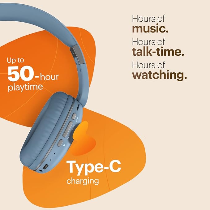 Noise Two Wireless On-Ear Headphones with 50 Hours Playtime