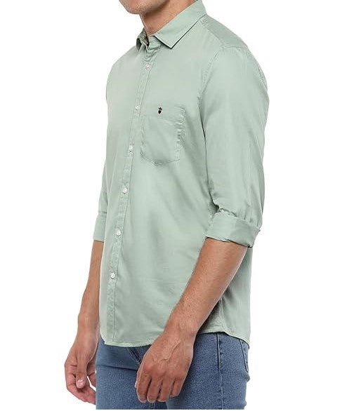 Louis Philippe Men's Solid Slim Fit Shirt