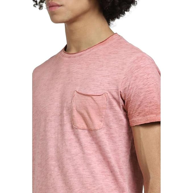 JACK & JONES Men's Solid Slim Fit T-Shirt