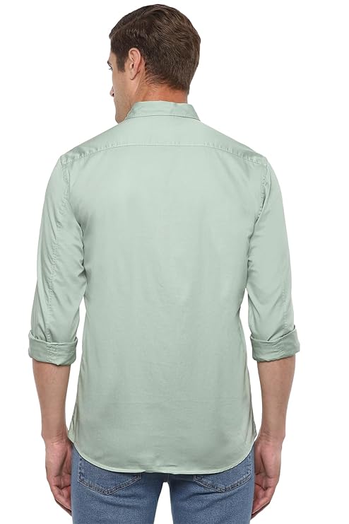 Louis Philippe Men's Solid Slim Fit Shirt