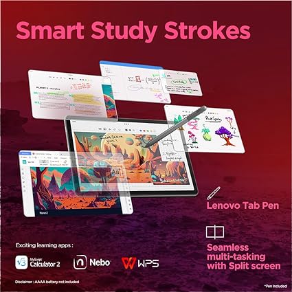 Lenovo Tab M11 with Pen |Wi-Fi | 4 GB RAM, 128 GB ROM|11 Inch Screen| 90 Hz, 72% NTSC, FHD Display| Quad Speakers with Dolby Atmos|Octa-Core Processor |13 MP Rear Camera