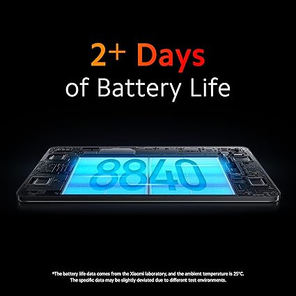 Xiaomi Pad 6| Qualcomm Snapdragon 870| Powered by HyperOS |144Hz Refresh Rate| 8GB, 256GB| 2.8K+ Display (11-inch/27.81cm) Tablet| Dolby Vision Atmos| Quad Speakers| Wi-Fi| Gray