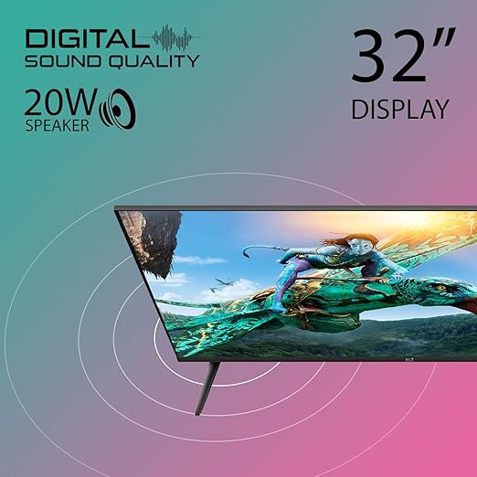 IBELL 80cm (32 inches) HD Ready Digital LED TV - Wide Screen, Digital Sound Quality (TRIDENT325NE, Black)