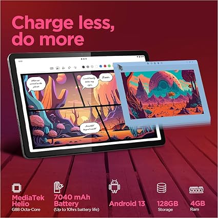 Lenovo Tab M11 with Pen |Wi-Fi | 4 GB RAM, 128 GB ROM|11 Inch Screen| 90 Hz, 72% NTSC, FHD Display| Quad Speakers with Dolby Atmos|Octa-Core Processor |13 MP Rear Camera