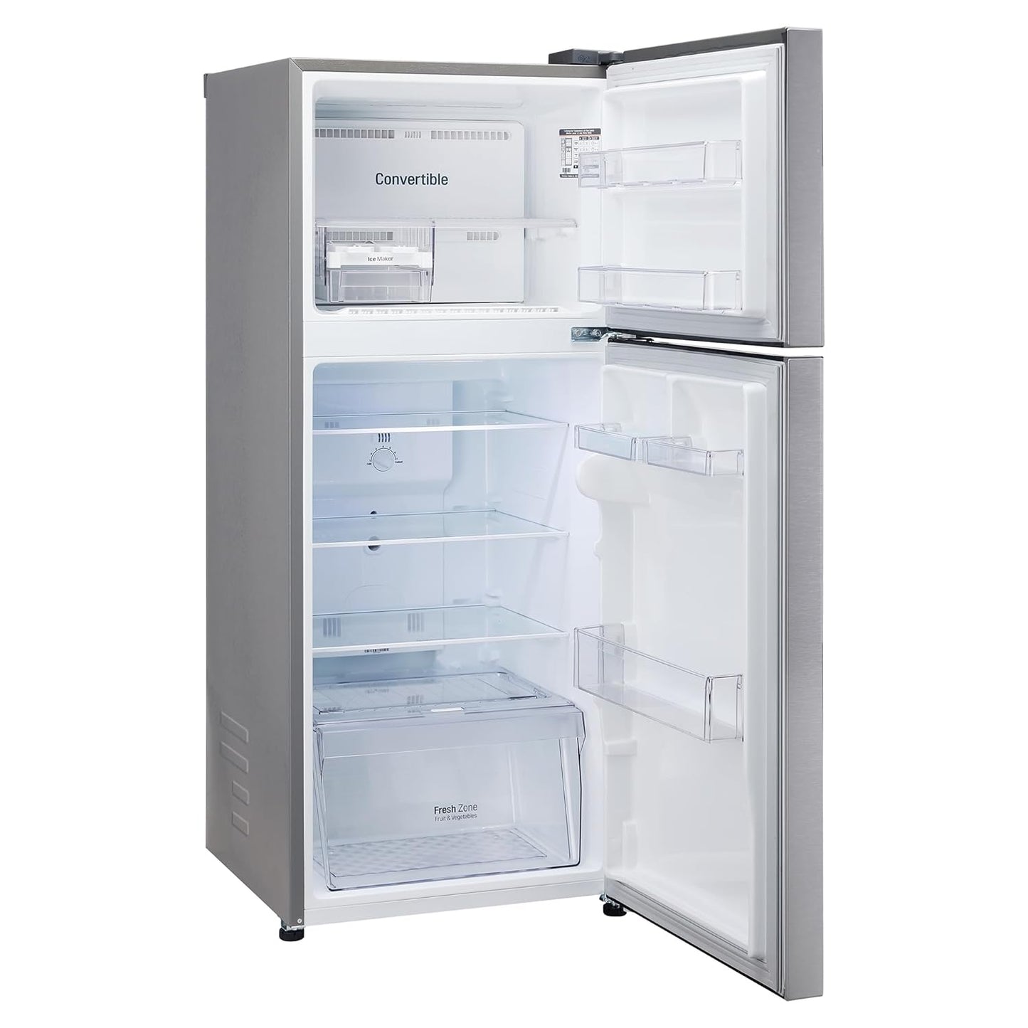 LG 240 L 3 Star Frost-Free Smart Inverter Double Door Refrigerator (GL-S292RDSX, Dazzle Steel, Convertible & Multi Air Flow Cooling)