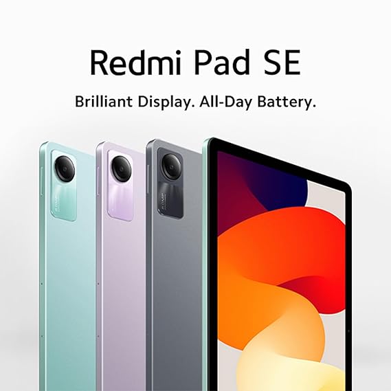Redmi Pad SE| All Day Battery | Qualcomm Snapdragon 680| 90Hz Refresh Rate| 6GB, 128GB Tablet| FHD+ Display (11-inch/27.81cm)| Dolby Atmos| Quad Speakers| Wi-Fi| Gray