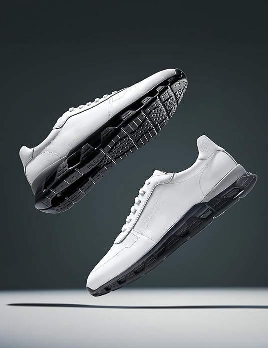 Symbol Premium Mens Smart Casual Extralight Leather Sneakers (Extralight Sole)