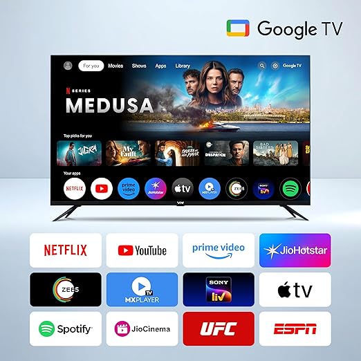 VW 80 cm (32 inches) Pro Series HD Smart QLED Google TV (Black)
