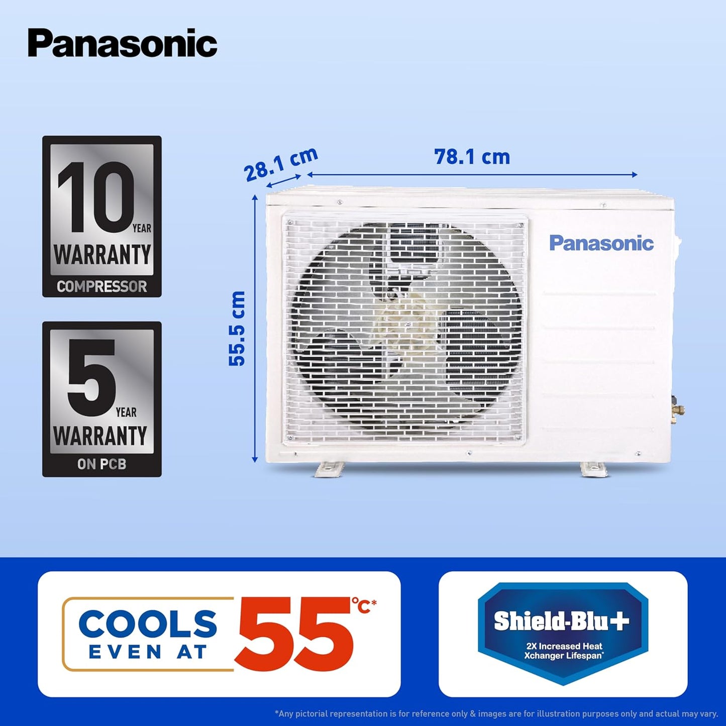 Panasonic 1.5 Ton 5 Star Premium Wi-Fi Inverter Smart Split AC (Matter Enabled, Higher Airflow, Copper Condenser, 7in1 Convertible, True AI, 4-Way, PM 0.1 Filter, CS/CU-NU18AKY5WX, White)