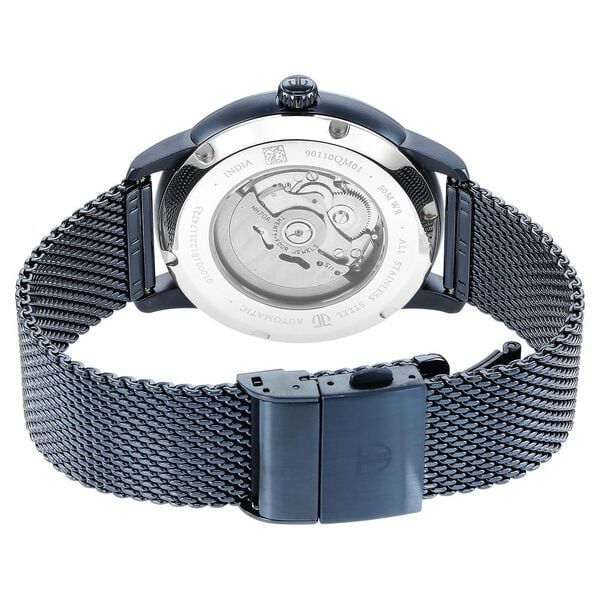 Titan Mechanical Blue Dial Automatic watch for Men with Stainless Steel Strap