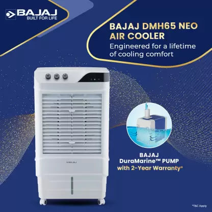 BAJAJ 65 L Desert Air Cooler  (White, DMH 65 Neo)