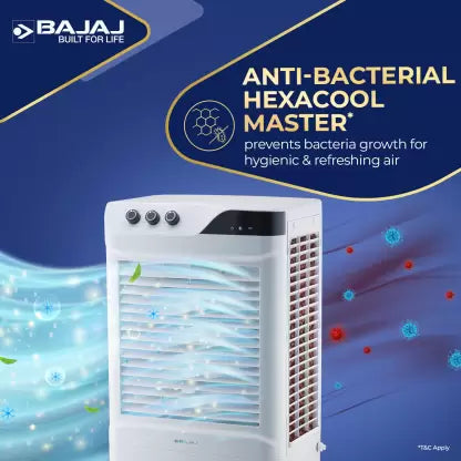 BAJAJ 65 L Desert Air Cooler  (White, DMH 65 Neo)