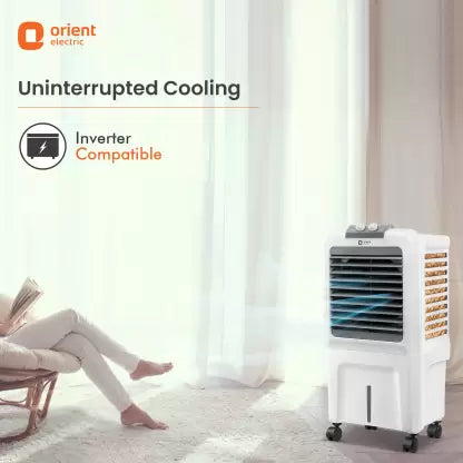 Orient Electric 40 L Room/Personal Air Cooler  (White, Aerocool 40)