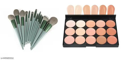 concealer palette +BRUSH GREENNN