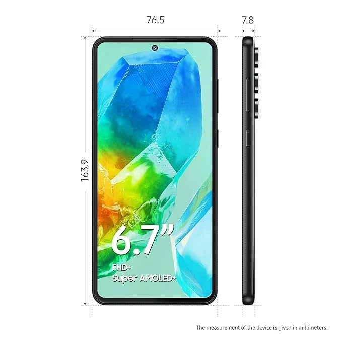 Samsung Galaxy M55s 5G (Thunder Black,8GB RAM,128GB Storage)