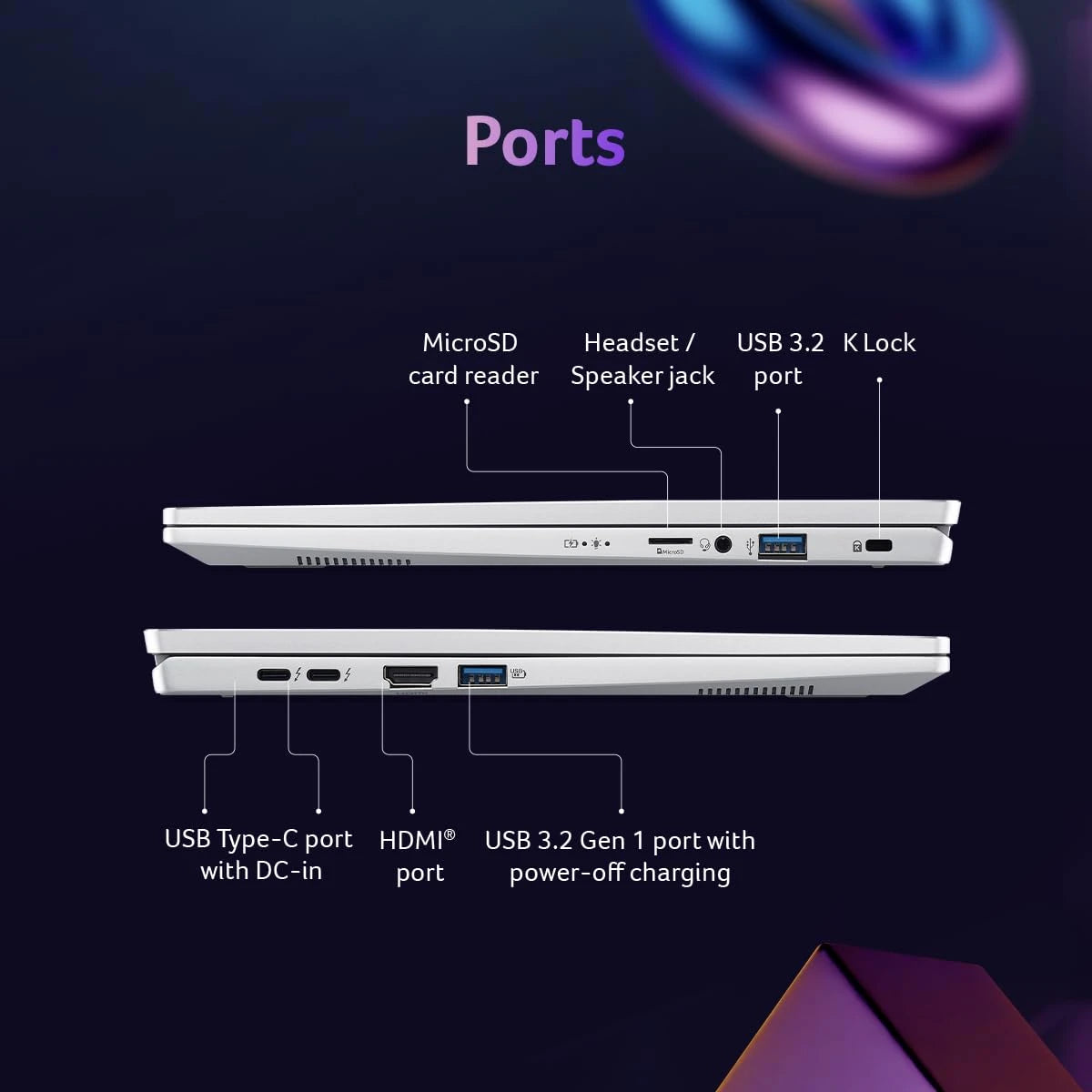 Acer Swift Go 14 Built-in AI PC Premium Laptop Intel Core Ultra 5