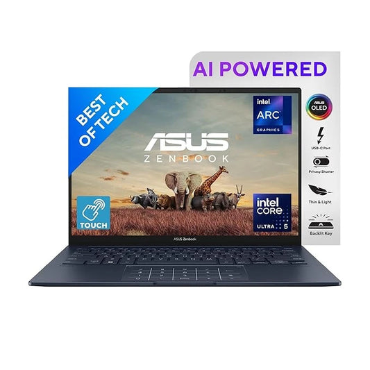 ASUS Zenbook 14 Laptop – 14-inch 3K OLED 120Hz Display, Intel Core Ultra 5