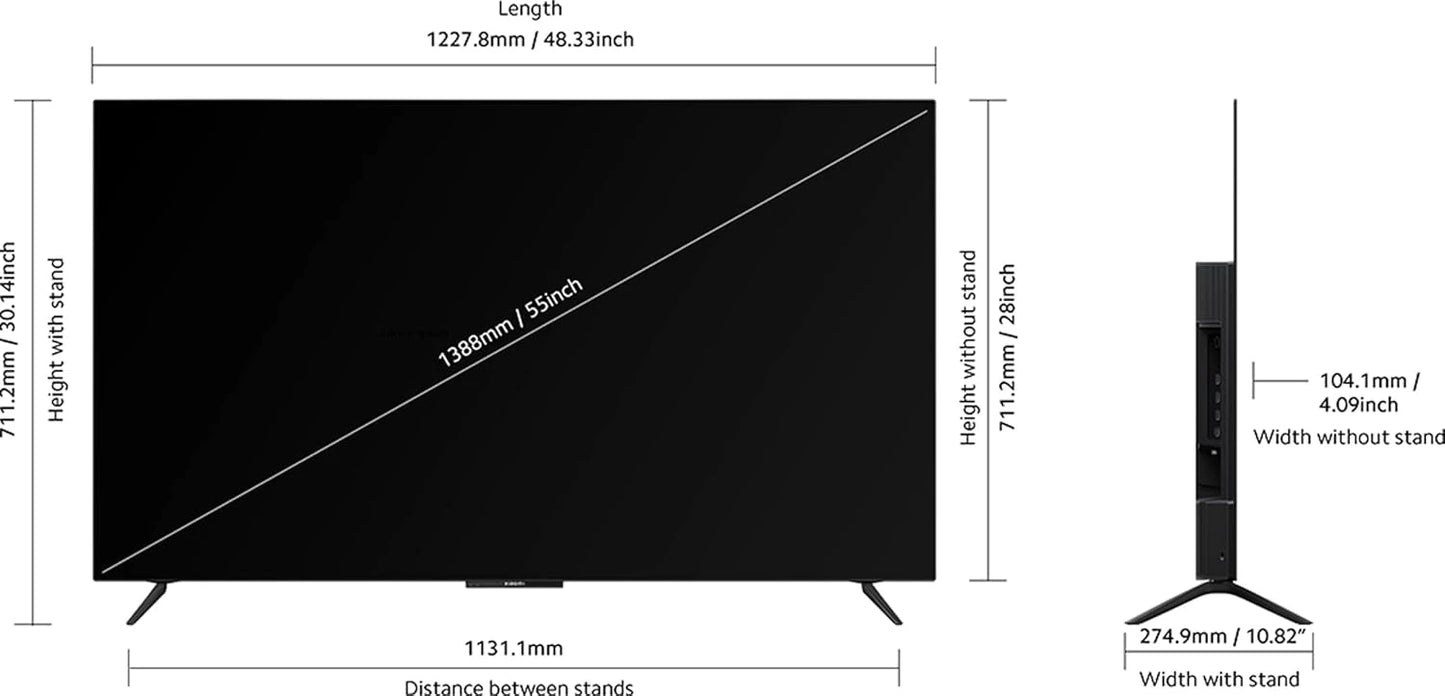 MI 138.8 cm (55 inches) 4K Ultra HD Smart Android OLED TV O55M7-Z2IN (Black)