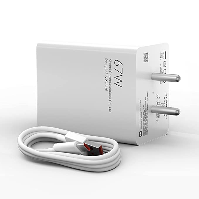 Mi 67W Sonic Charge 2.0 Fast Adapter Charger Compatible for Xiaomi phones