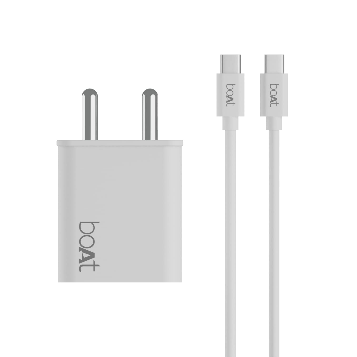 boAt WCDV 22.5W Dual Port Charger with 22.5W Power Delivery Support.