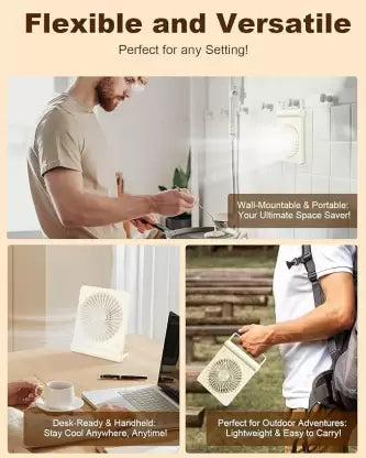 Mobilescope 5 L Room/Personal Air Cooler  (White, USB Air Cooler, Small carry cooler Mini Desk Cooling fan with 3 Adjustable Speed)