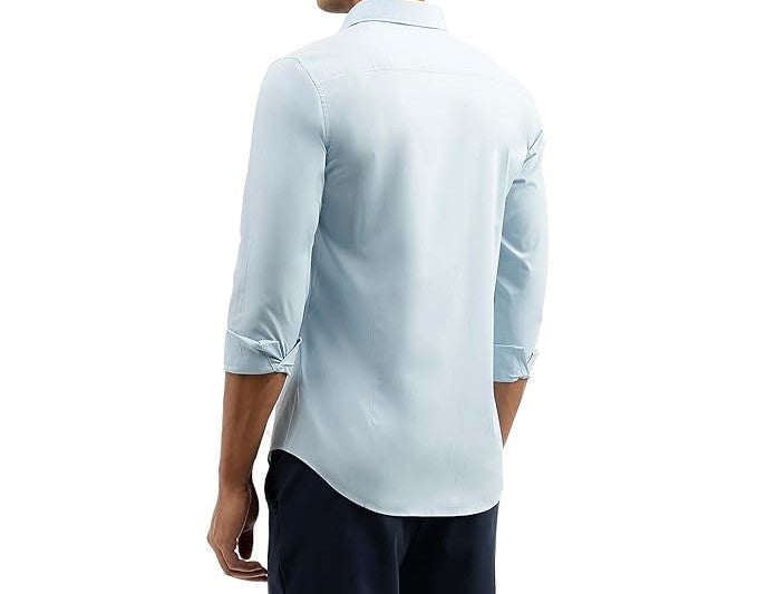 UNITED COLORS OF BENETTON Slim Fit Spread Collar Solid Shirt