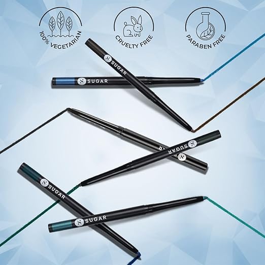 SUGAR Cosmetics Sugar Kohl Of Honour Intense Kajal | Upto 12 Hrs | Smudge Proof & Waterproof Kajal | Matte Finish | Twist Up Kajal Pencil | Paraben Free - 01 Black Out
