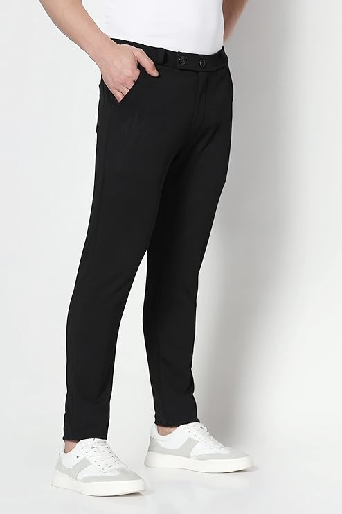TOPLOT Men's Regular Fit Causal Trouser