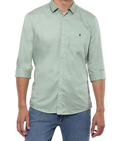 Louis Philippe Men's Solid Slim Fit Shirt