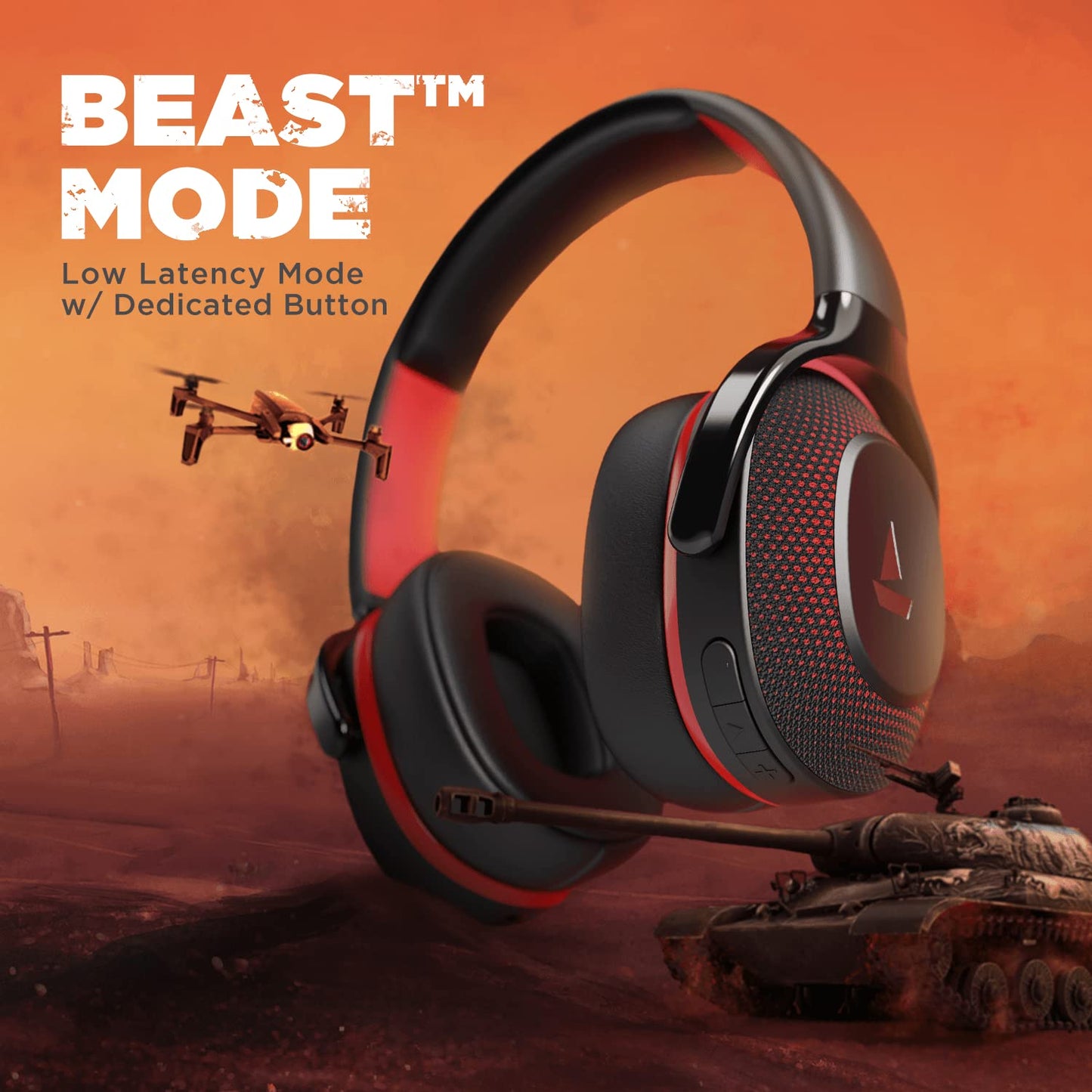 boAt Rockerz 425 Bluetooth Wireless Over Ear Headphones with Mic Signature Sound