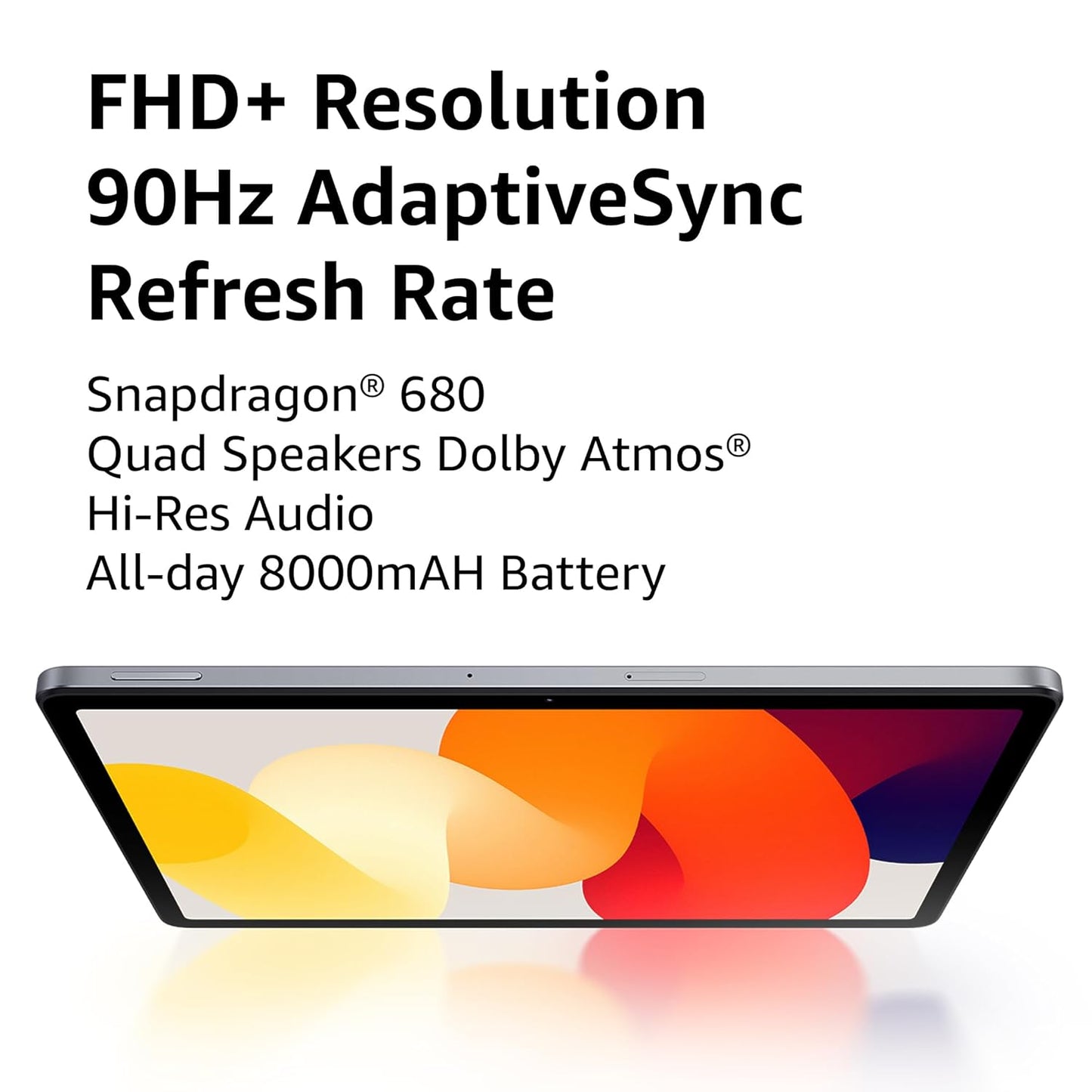 Redmi Pad SE| All Day Battery | Qualcomm Snapdragon 680| 90Hz Refresh Rate| 6GB, 128GB Tablet| FHD+ Display (11-inch/27.81cm)| Dolby Atmos| Quad Speakers| Wi-Fi| Gray