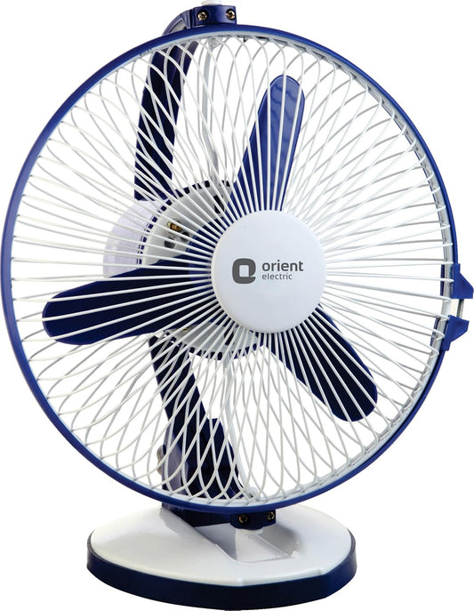 Orient Electric 225 MM Zippy Table Fan (Blue-White)