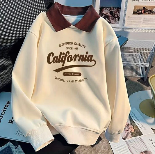 California Printed Women’s Sweatshirt | Stylish & Comfortable