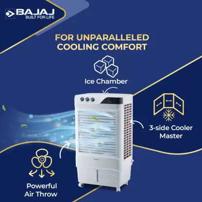 BAJAJ 65 L Desert Air Cooler  (White, DMH 65 Neo)