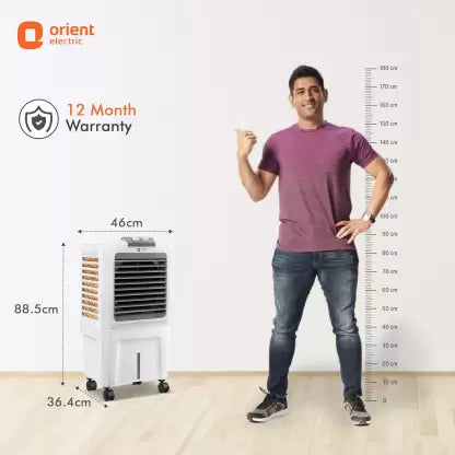 Orient Electric 40 L Room/Personal Air Cooler  (White, Aerocool 40)